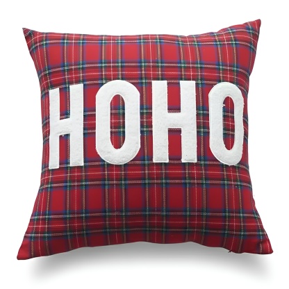 Plaid Print Christmas Decoration Pillow Case Cushion Cover