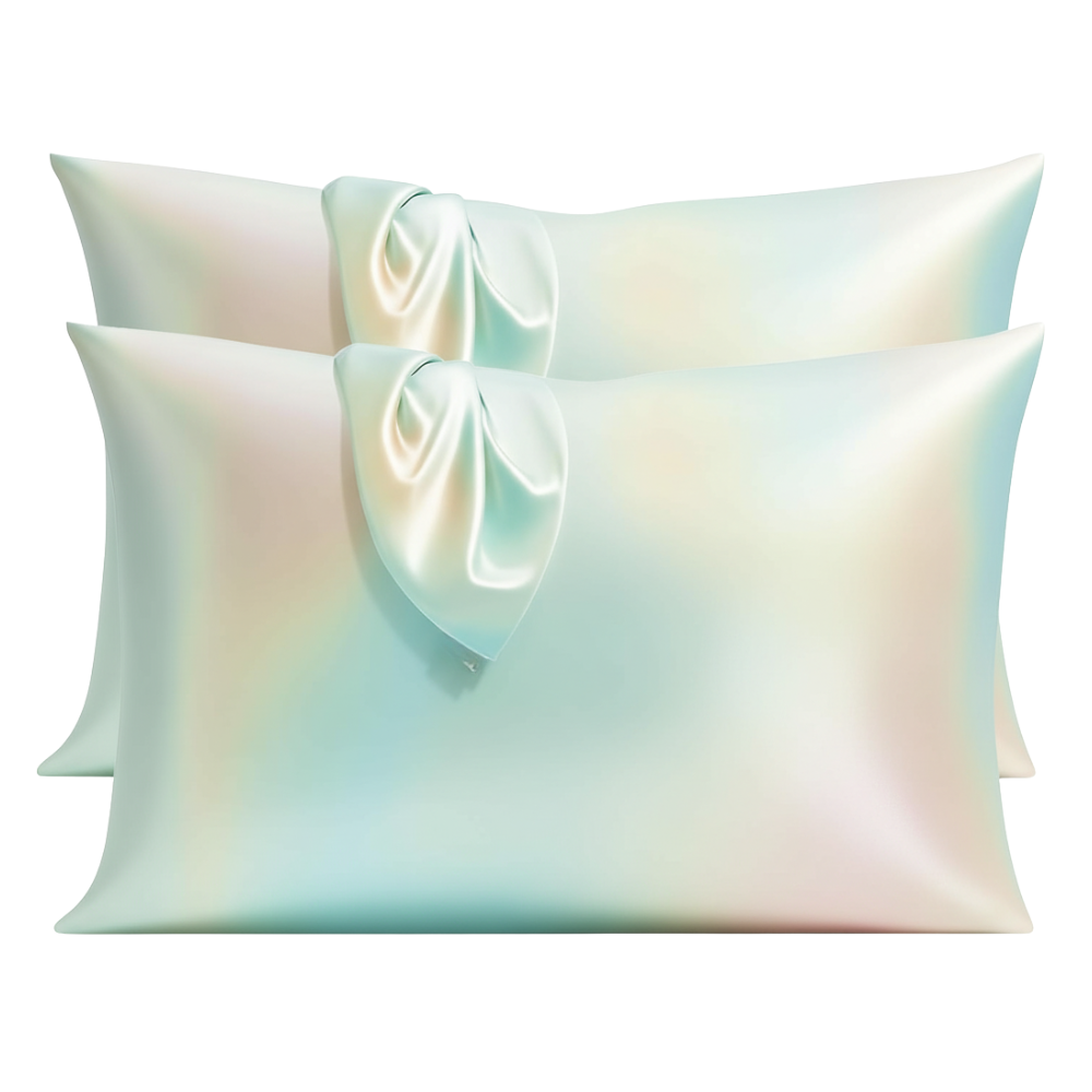 2 Pieces Soft Satin Pillowcase with Zipper for Hair and Cooling Comfort2 Pieces Soft Satin Pillowcase With Zipper Set - Image 4