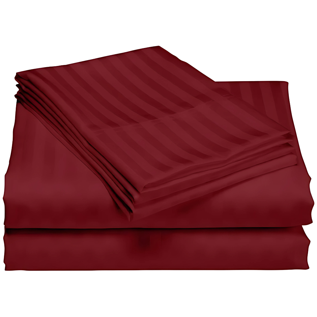 1200 Thread Count Cotton Stripe Deep Pocket Queen Sheet SetCotton Stripe 1200 Thread Count Sheet Set - Image 5