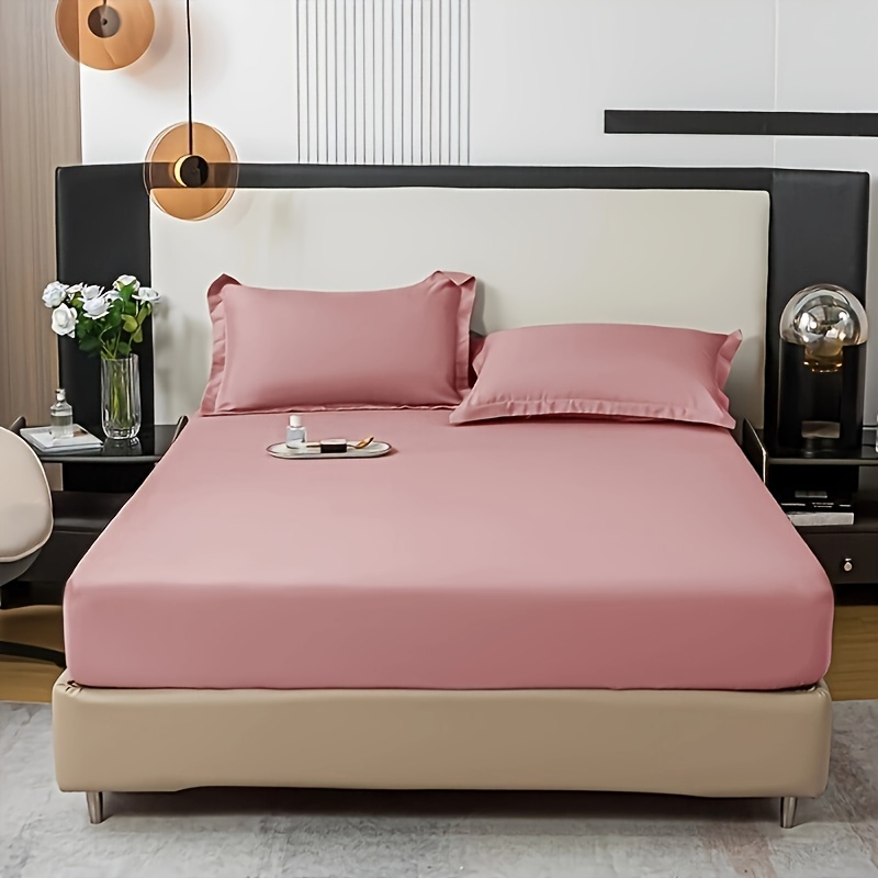 Pack Of 3 Soft Fitted Bedsheet Set With Non Slip Fitted Fabric