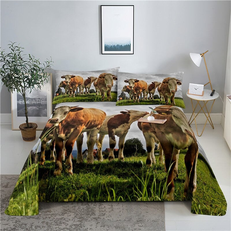 Printed Cows Bedding SetPrinted Cows Bedding Set - Image 2