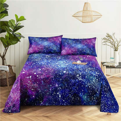 Starry Universe Print Bedding Set