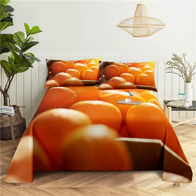 Fresh Fruit Print Bedding Set
