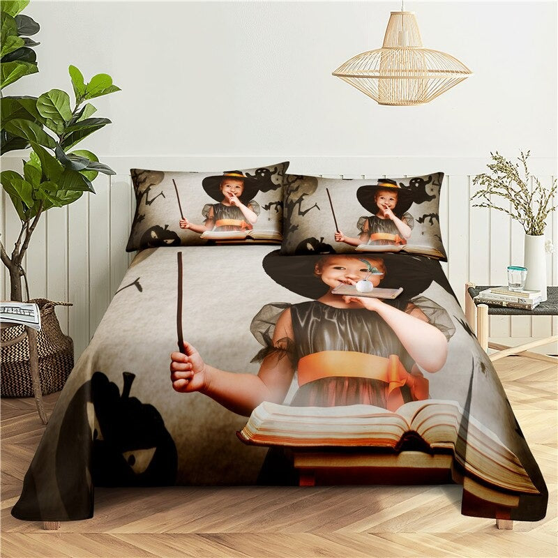 Books Digital Printing Bedding Set
