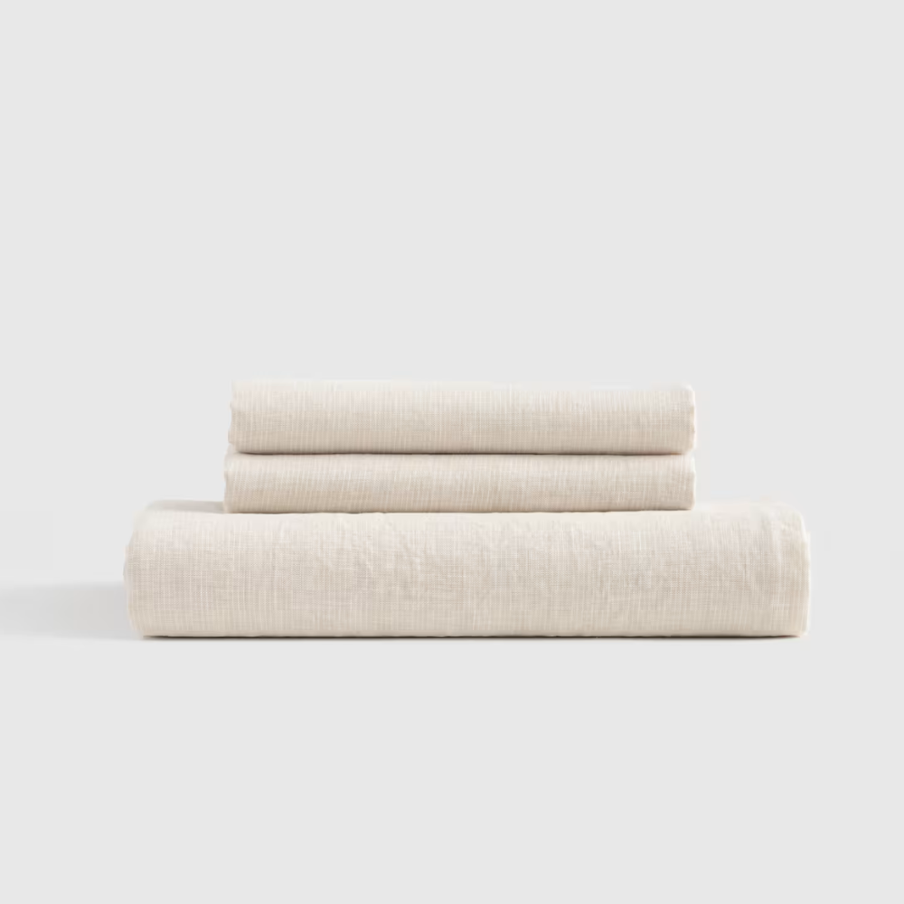 Soft European Linen Bed Sheet Set