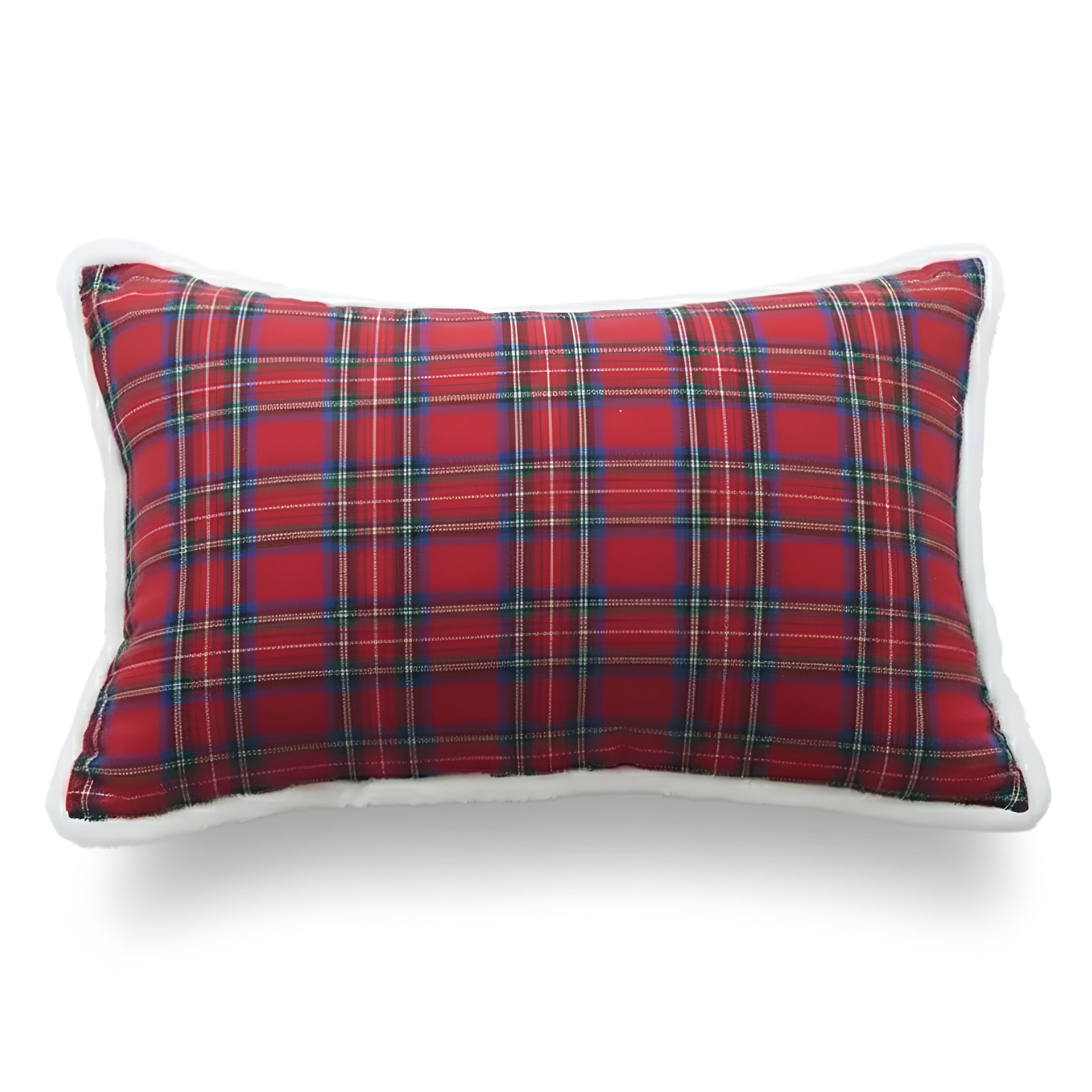 Plaid Print Christmas Decoration Cushion Cover Pillow CasePlaid Patterned Christmas Cushion Cover With Letter Embroidery - Image 9