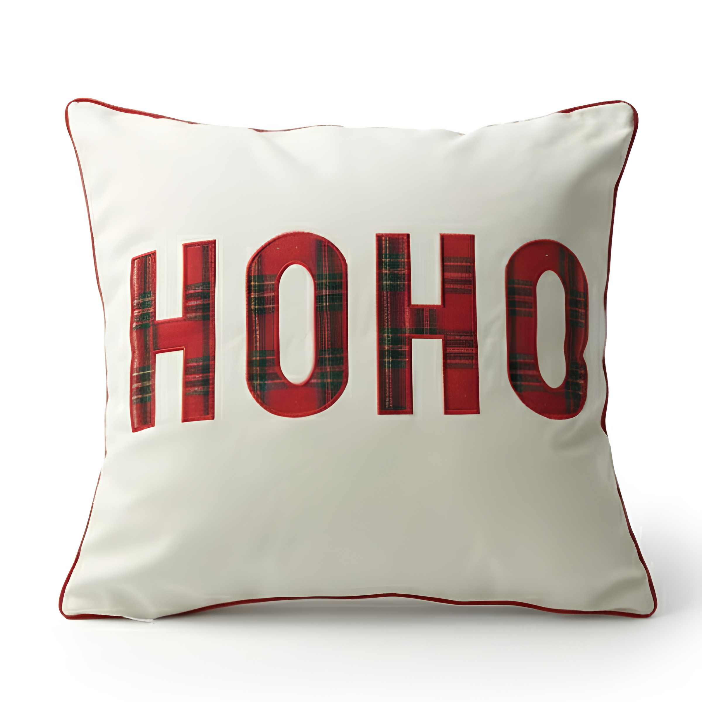 Plaid Print Christmas Decoration Pillow Case Cushion CoverPlaid Print Christmas Decoration Pillow Case Cushion Cover - Image 3