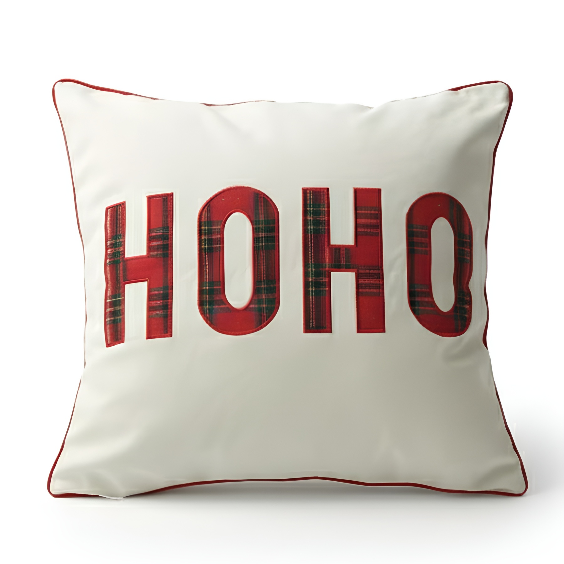 Plaid Print Christmas Decoration Pillow Case Cushion Cover