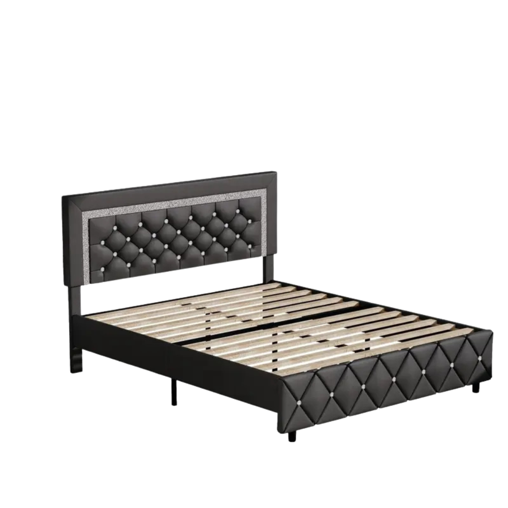 Modern Diamond Bed Frame Adjustable HeadboardModern Diamond Bed Frame Adjustable Headboard - Image 9
