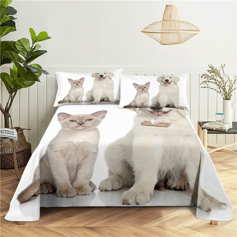 Lazy Cat Digital Printing Flat Sheet With PillowcaseLazy Cat Digital Printing Flat Sheet With Pillowcase - Image 12