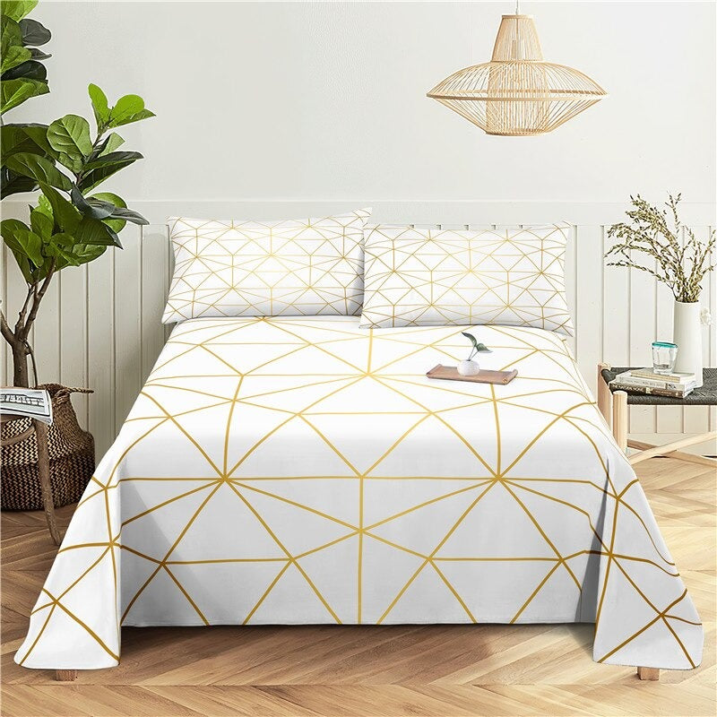Simple Design Print Bedding Set