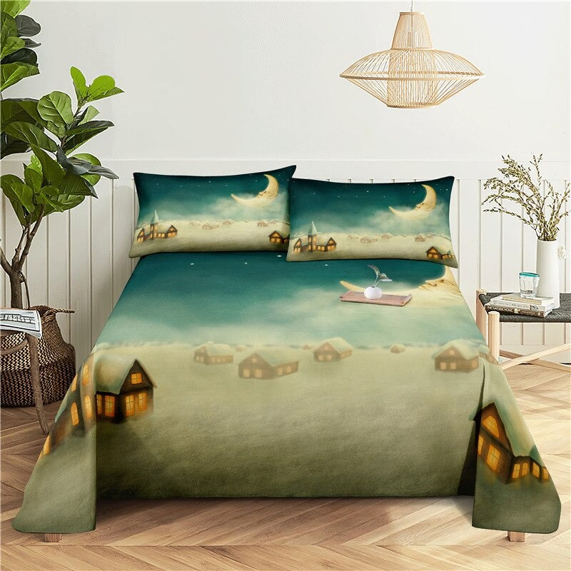 Night Print Bedding Set