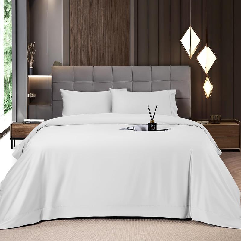 Deep Pocket Bedding Set With Smooth Fitted Sheet And Wrinkle Resistant Design