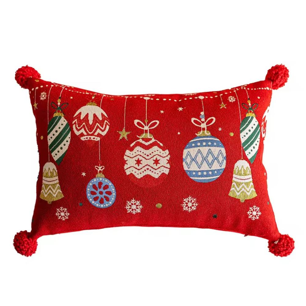 Jacquard Yarn Dyed Christmas Cushion CoverJacquard Yarn Dyed Christmas Cushion Cover - Image 3
