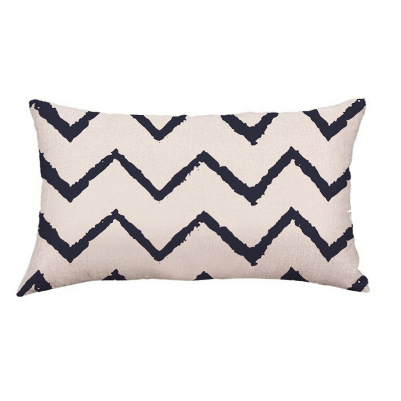 Geometric Design Printed Rectangular Pillow Cover