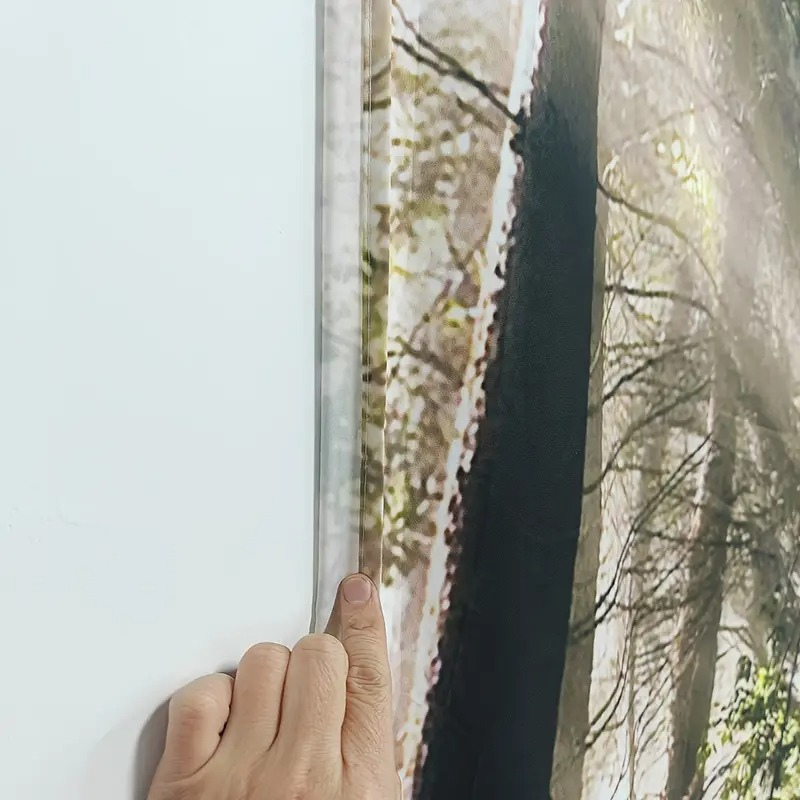 Oversized Landscape Fabric Wall Hanging Woven Forest Tapestry