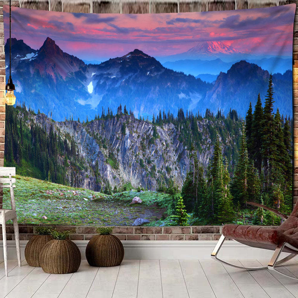 Majestic Mountains Tapestry Wall Hanging Tapis Cloth