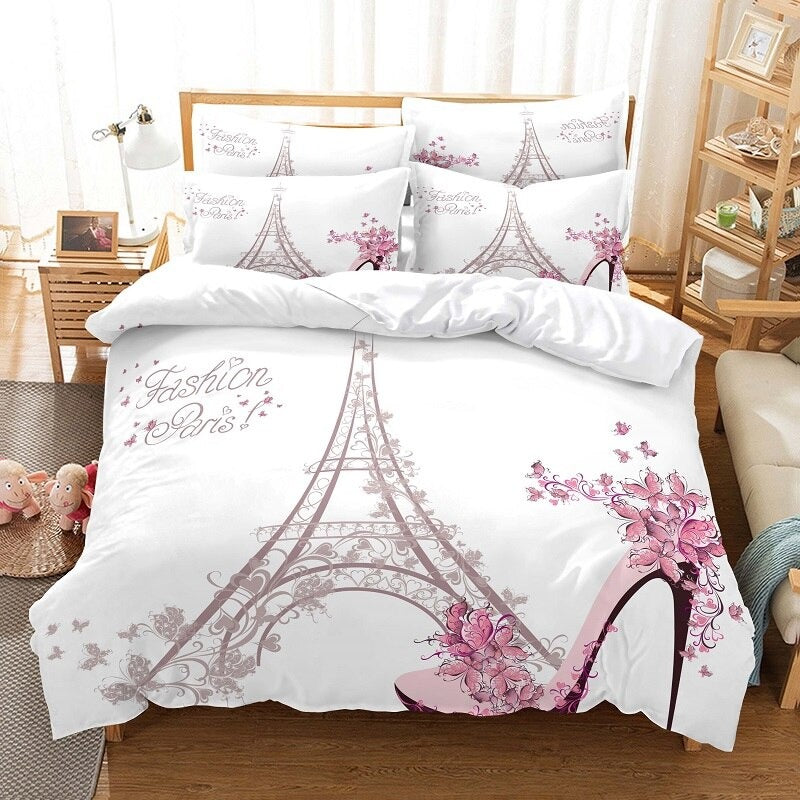 Printed 3D Bedding Set