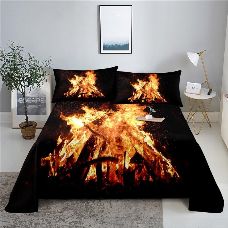 Volcano Print Bedding Set