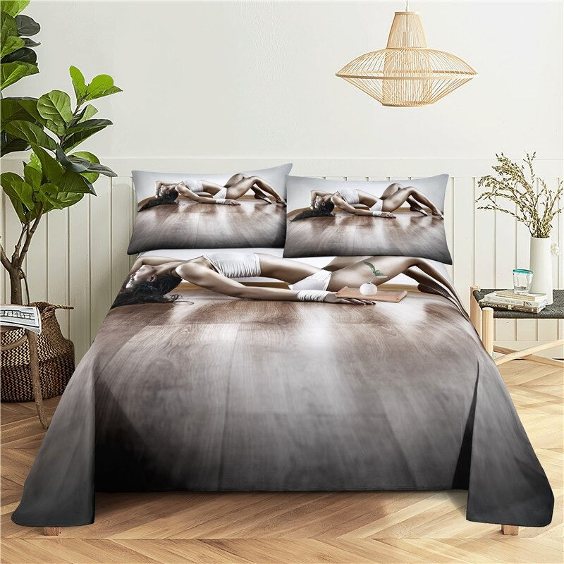 Dancing Girl Printed Bedding Set