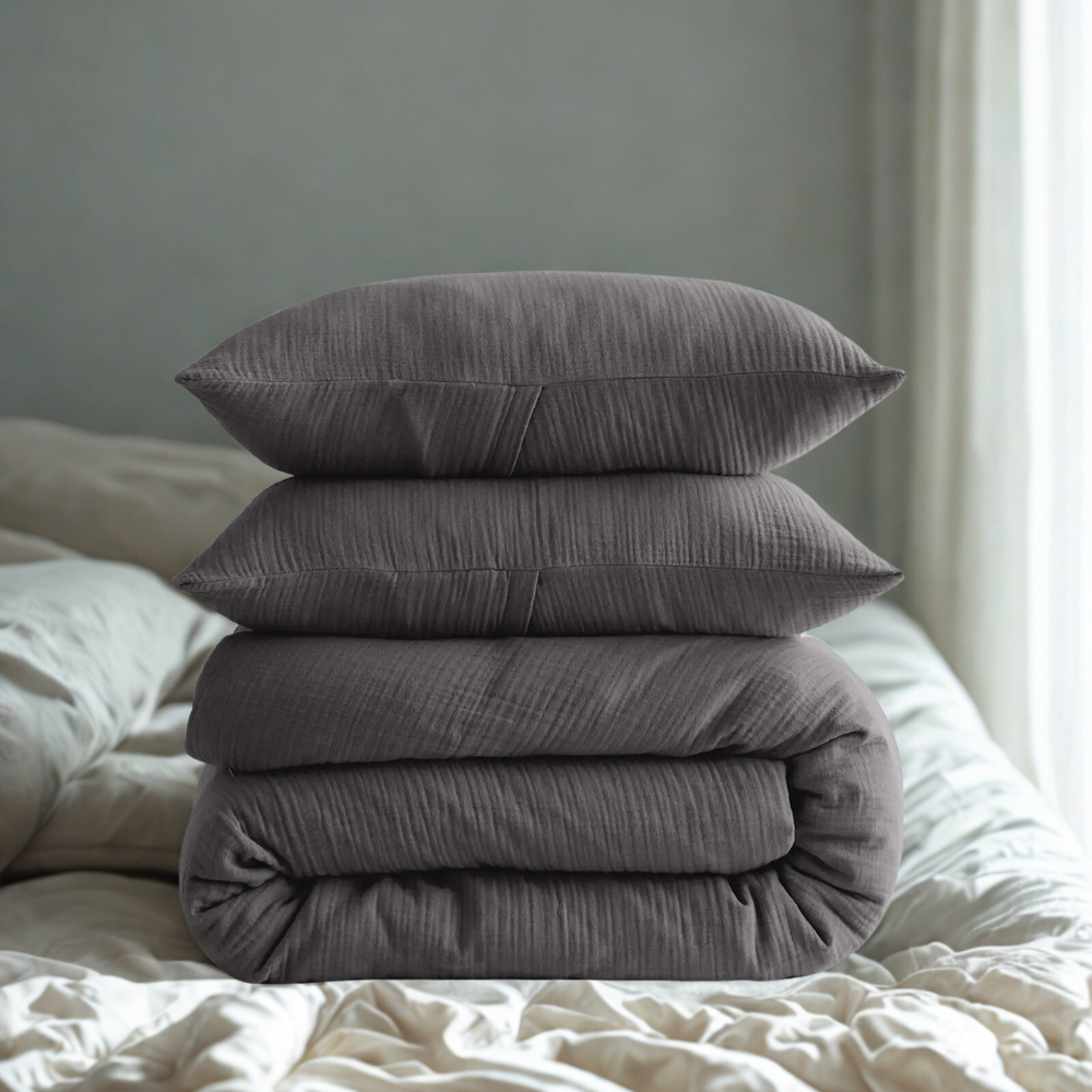 Airy Gauze Duvet Cover SetAiry Gauze Duvet Cover Set - Image 3