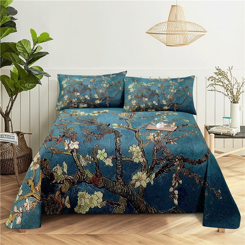 Printing Flat Bed Sheet With Pillowcase