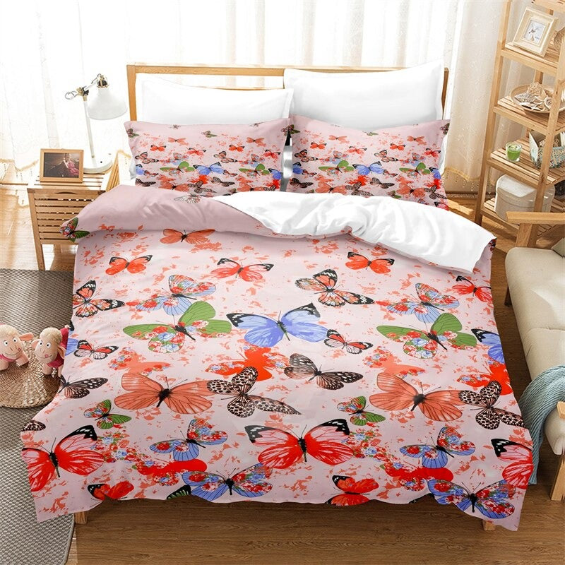 Beautiful Floral Digital Printed Bedding Set