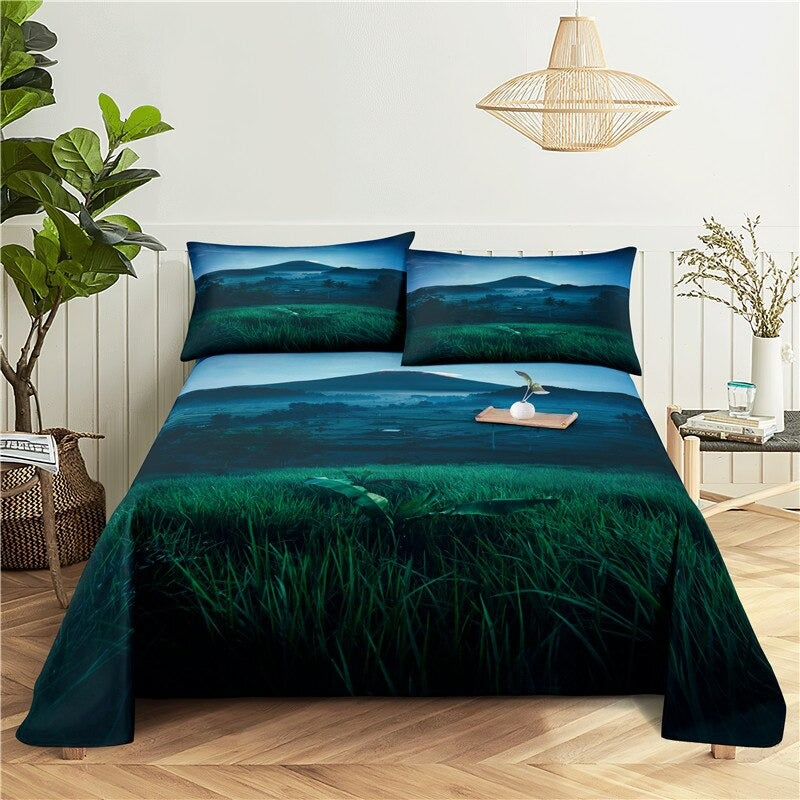 Farm Field Print Bedding Set