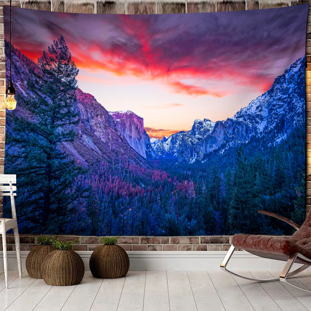 Majestic Mountains Tapestry Wall Hanging Tapis ClothMajestic Mountains Tapestry Wall Hanging Tapis Cloth - Image 8