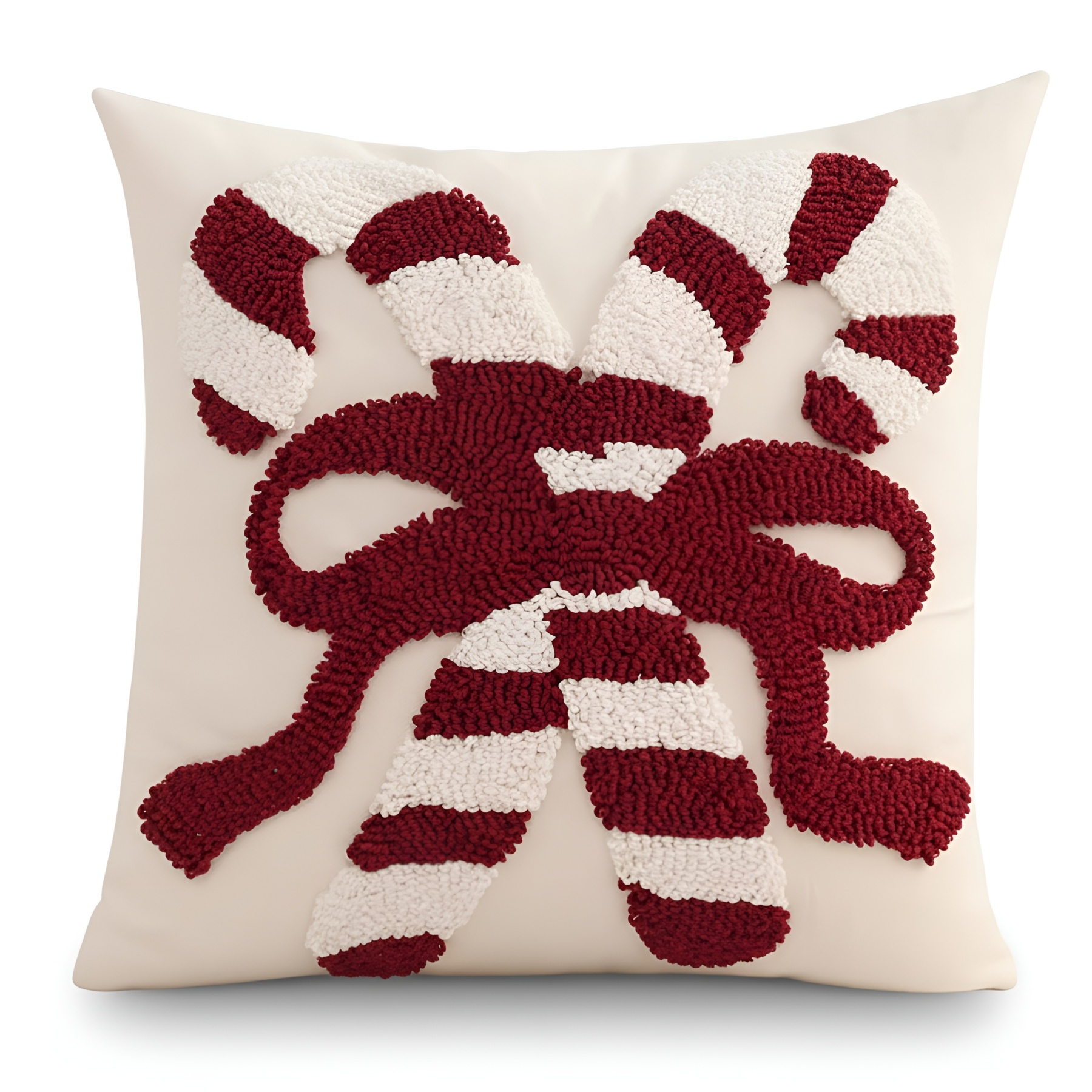 Christmas Decoration Tufted Throw Cotton Pillow Cover