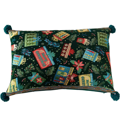 Jacquard Yarn Dyed Christmas Cushion Cover