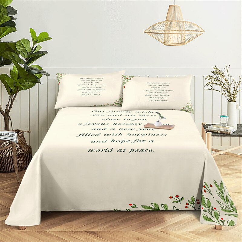 Bed Sheets And Pillowcases Bedding Set