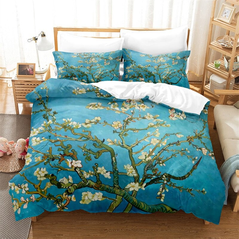 Beautiful Floral Digital Printed Bedding Set