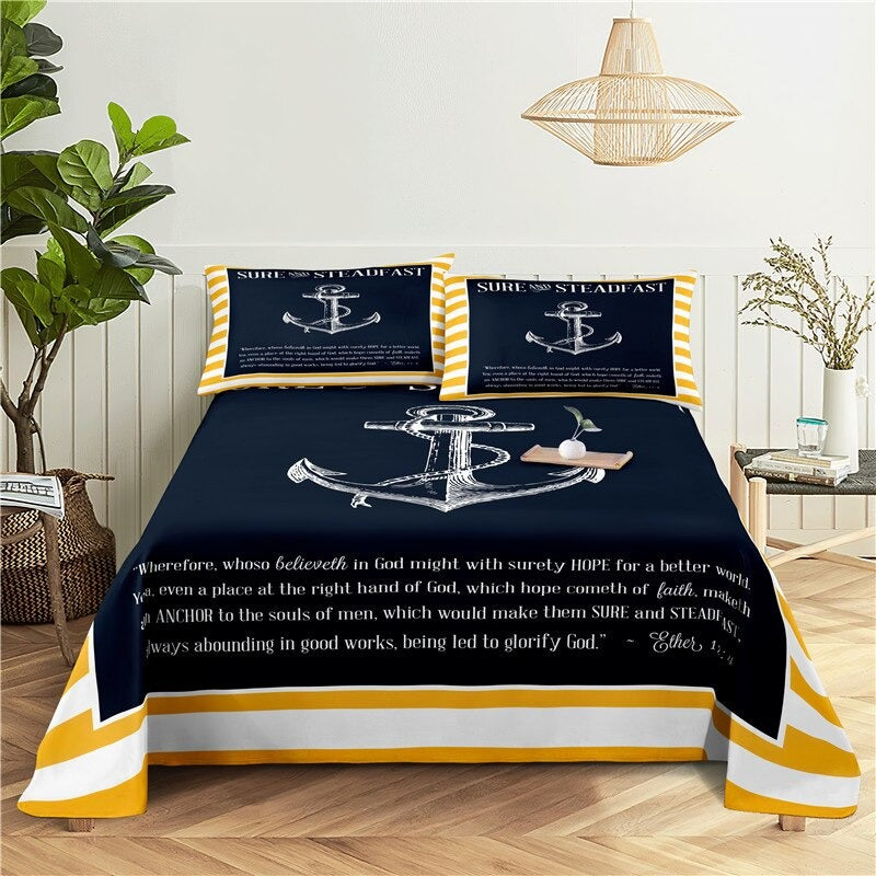 Colored Cartoon Print Bedding Set
