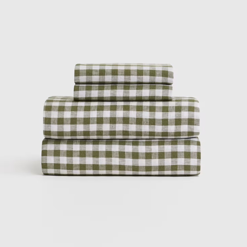 Soft European Linen Bed Sheet Set