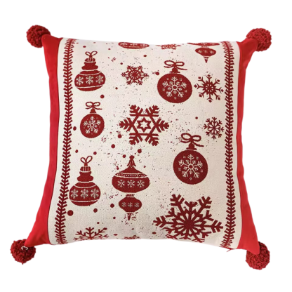 Jacquard Dyed Christmas Cushion Cover