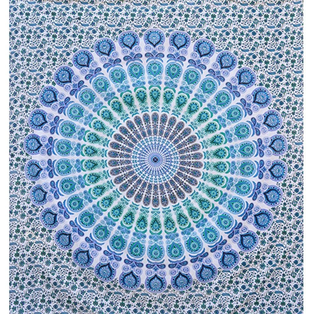 Bohemian Psychedelic Mandala Tapestry Wall Hanging Tapis ClothBohemian Psychedelic Mandala Tapestry Wall Hanging Tapis Cloth - Image 3
