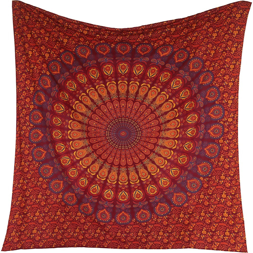 Bohemian Psychedelic Mandala Tapestry Wall Hanging Tapis ClothBohemian Psychedelic Mandala Tapestry Wall Hanging Tapis Cloth - Image 4