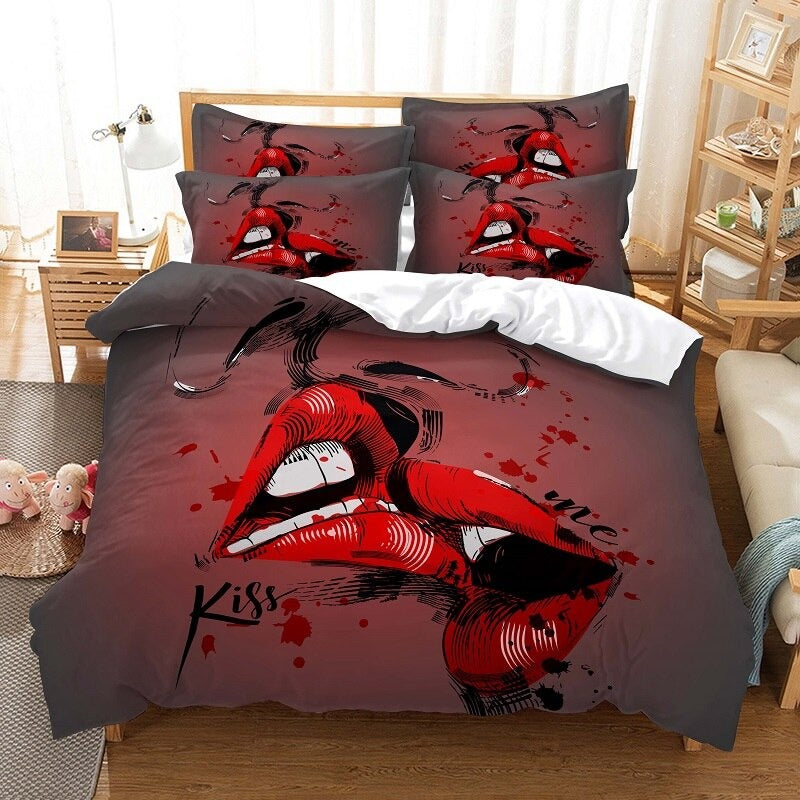 Printed Duvet Cover Bedding Set