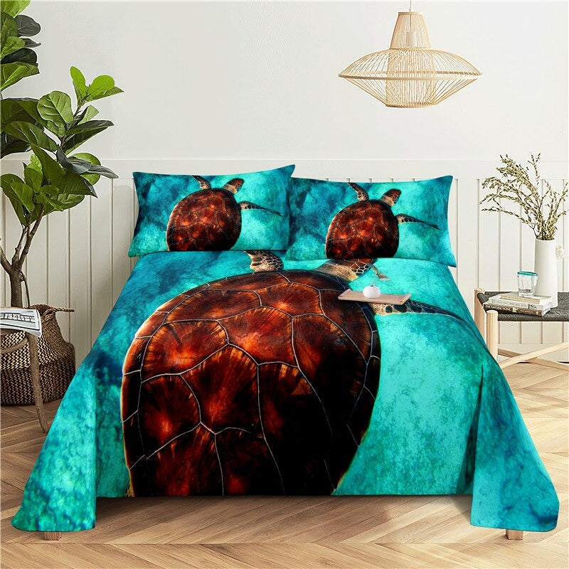 Printed Dolphins Bedding Set
