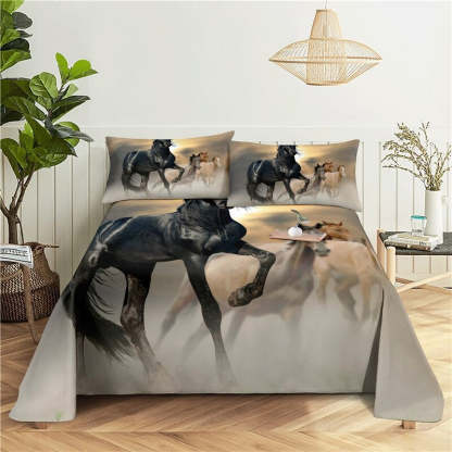 Horse Print Bedding Set