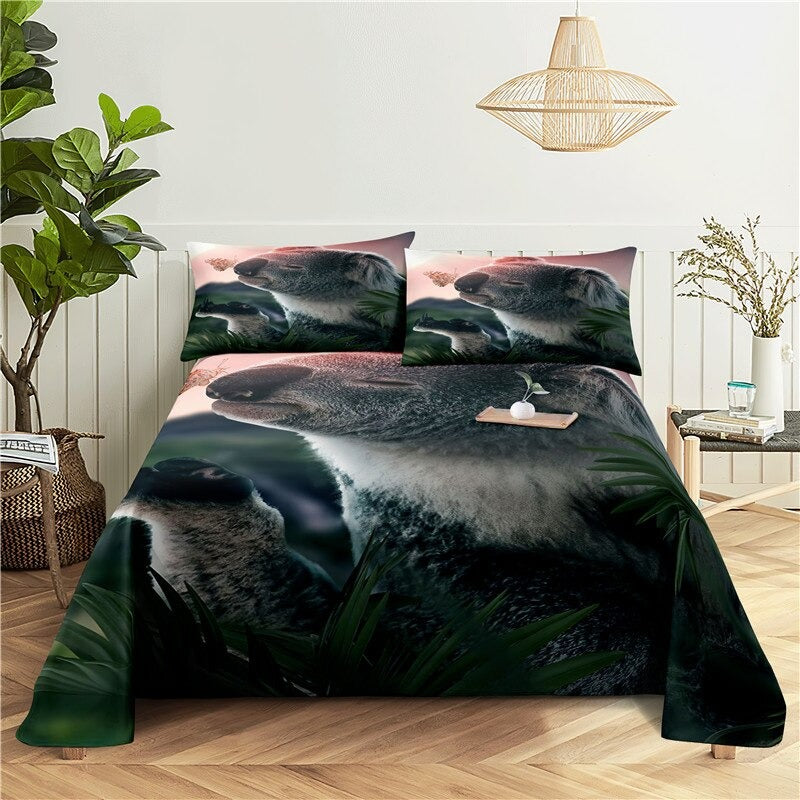 Koala Digital Print Bedding Set