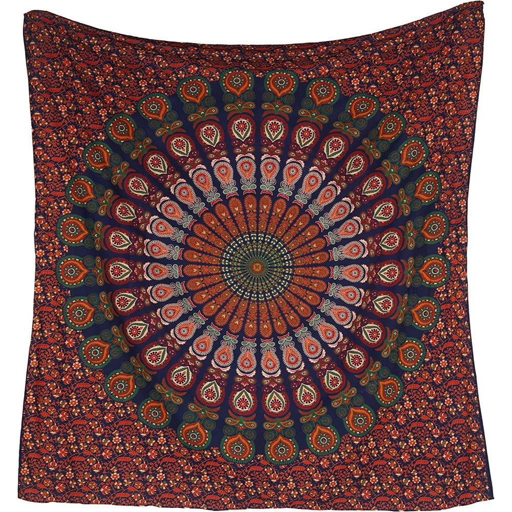 Bohemian Psychedelic Mandala Tapestry Wall Hanging Tapis ClothBohemian Psychedelic Mandala Tapestry Wall Hanging Tapis Cloth - Image 14