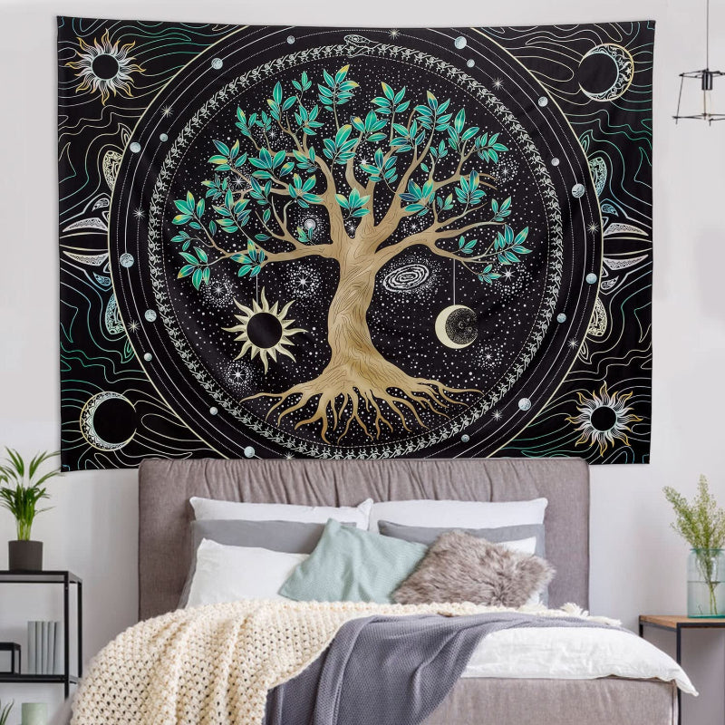 Tree of Life Tapestry Trippy Tapestry Colorful Wall Tapestry