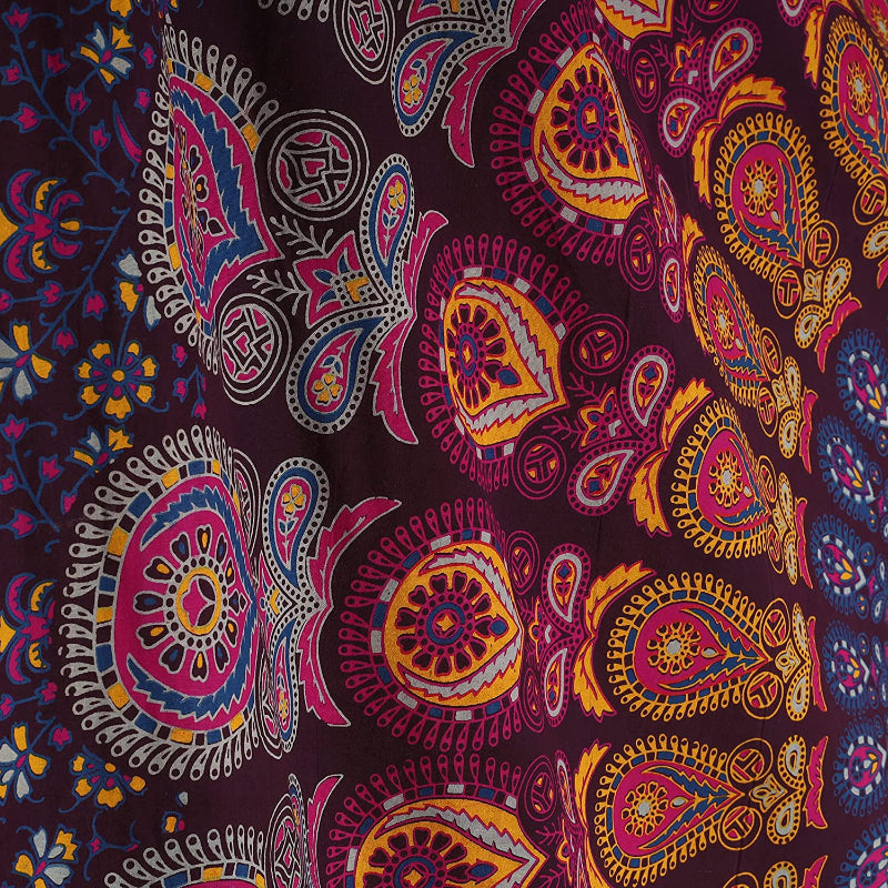 Indian Hippie Bohemian Psychedelic Golden Blue Peacock Mandala Wall hanging Bedding Tapestry - Golden Pink BlueIndian Hippie Bohemian Psychedelic Golden Blue Peacock Mandala Wall hanging Bedding Tapestry - Golden Pink Blue - Image 4