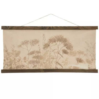 Boho Botanical Canvas Wall Tapestry – Nature-Inspired Decor