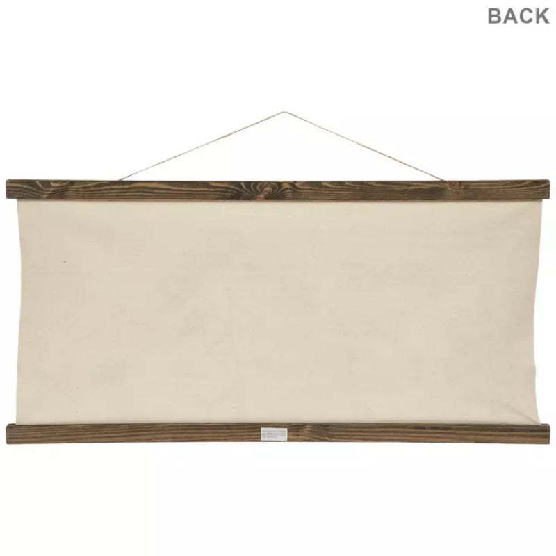 Boho Botanical Canvas Wall Tapestry – Nature-Inspired Decor