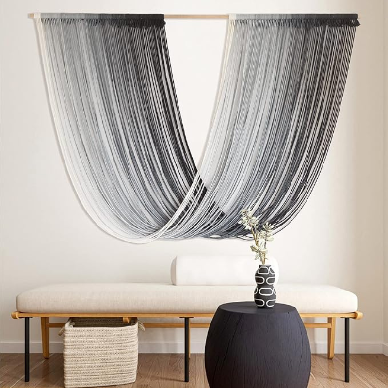 Boho Handwoven Design Ombre Macrame Wall Art TapestryBoho Handwoven Design Ombre Macrame Wall Art Tapestry - Image 5