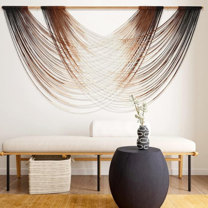 Boho Handwoven Design Ombre Macrame Wall Art Tapestry