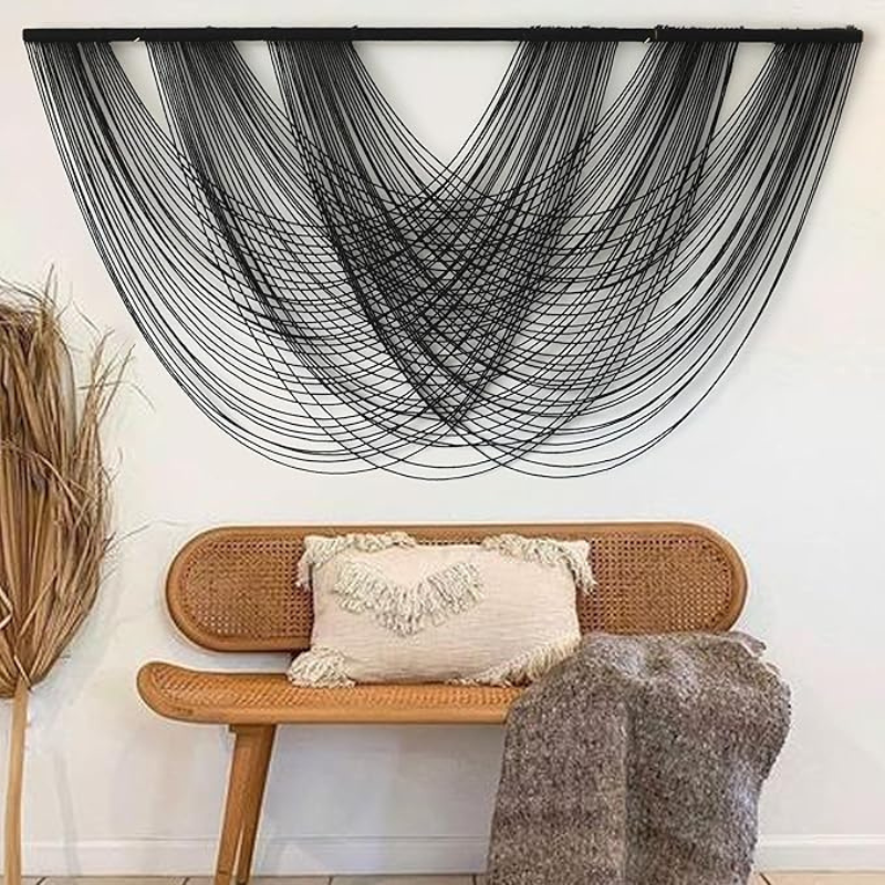 Boho Handwoven Design Ombre Macrame Wall Art TapestryBoho Handwoven Design Ombre Macrame Wall Art Tapestry - Image 8